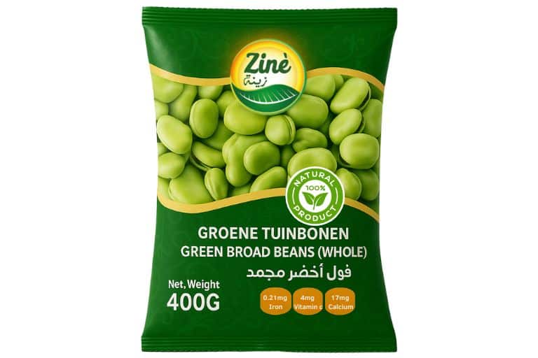 Heerlijke Authentieke Arabische Zine Tuinbonen Heel Vries 400gr