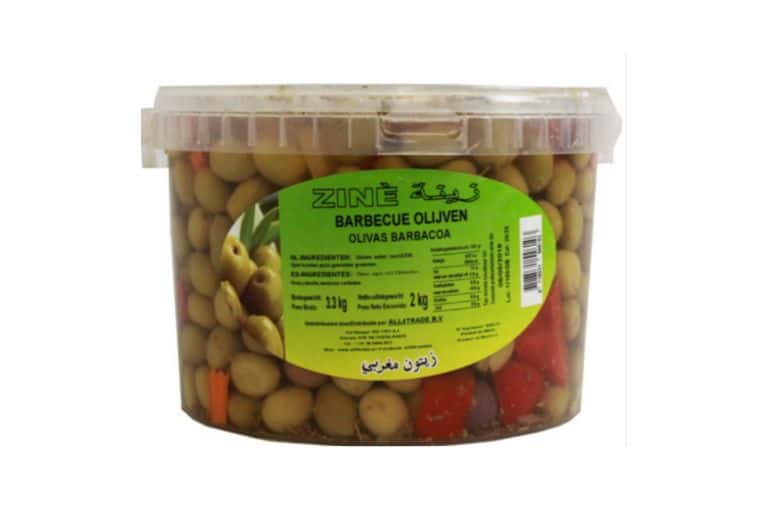 Heerlijke Authentieke Arabische Zine BBQ Olijven 2kg