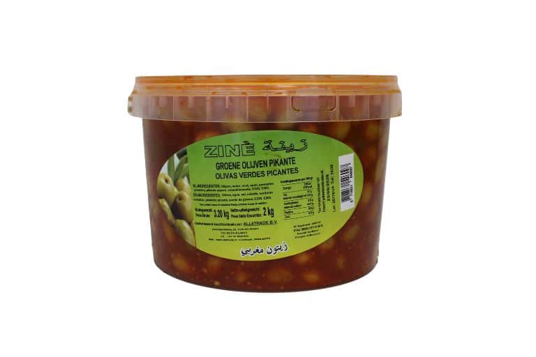 Heerlijke Authentieke Arabische Zine Pikante Olijven met Pit 2kg