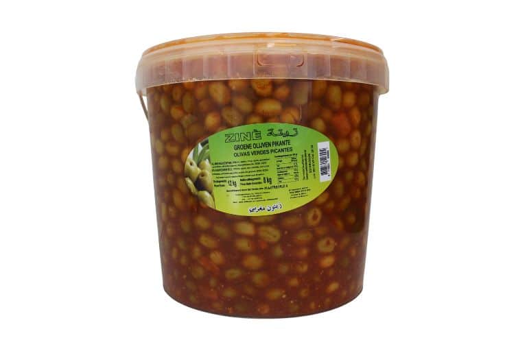 Heerlijke Authentieke Arabische Zine Pikante Olijven met Pit 8kg