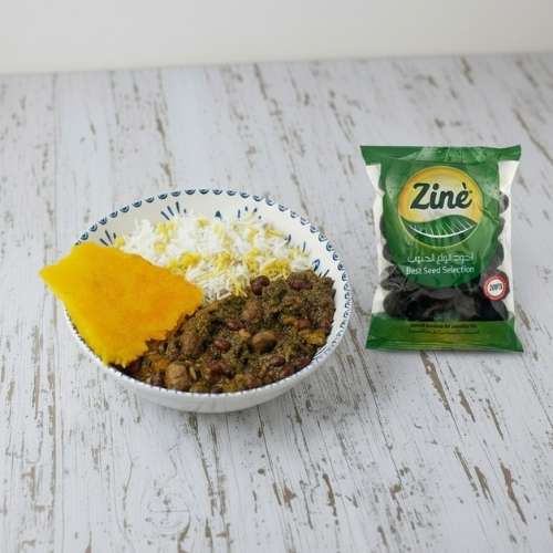 Heerlijke Arabisch gormeh sebzi Gemaakt met Zine producten voor hoogste kwaliteit